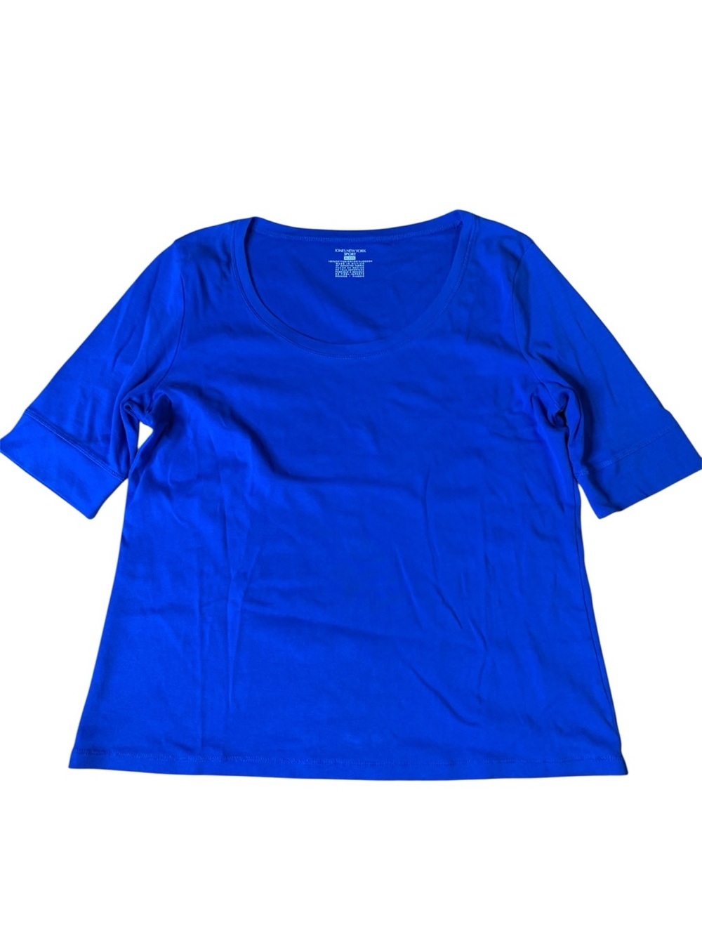 ⚡️Jones New York Sport Royal Blue Cotton Tee - Size XL